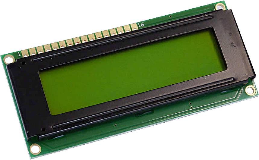 Display Elektronik LCD-Display Gelb-Grün 16 x 2 Pixel (B x H x T) 80 x 36 x 7.6 mm DEM16216SYH-PY