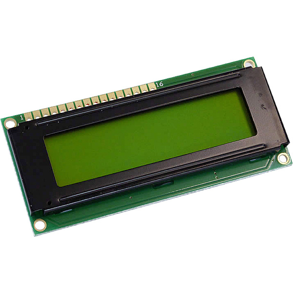 Display Elektronik LCD-Display Gelb-Grün 16 x 2 Pixel (B x H x T) 80 x 36 x 7.6mm DEM16216SYH-PY