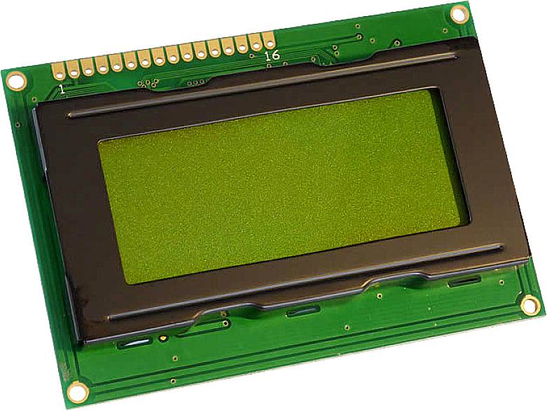 Display Elektronik LCD-Display Gelb-Grün 16 x 4 Pixel (B x H x T) 87 x 60 x 10.6 mm DEM16481SYH-LY