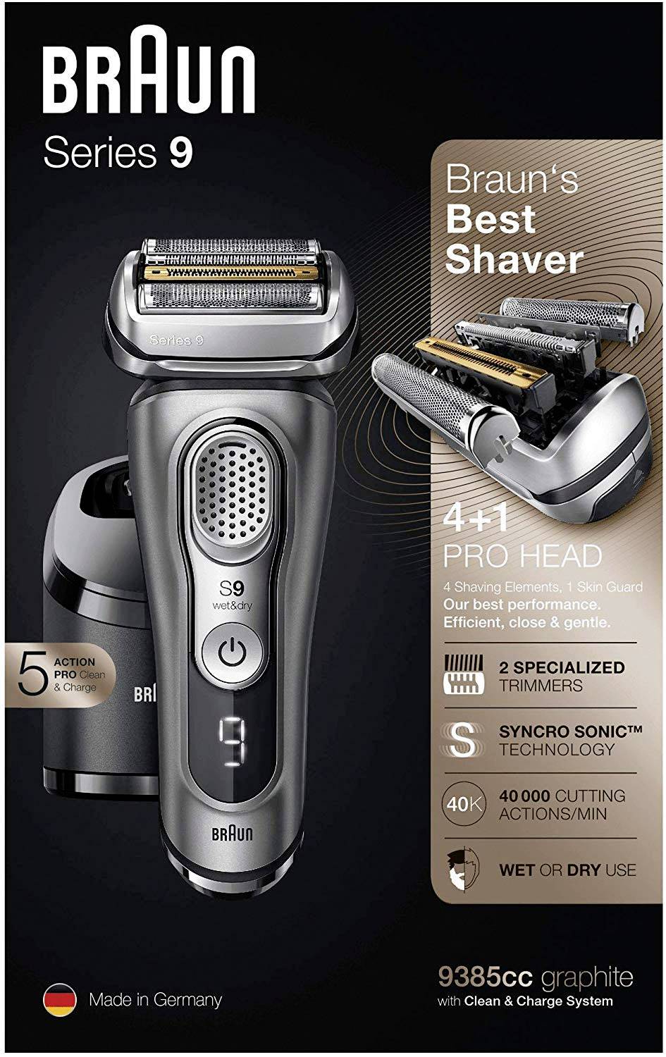 Braun Series 9385cc Folienrasierer Graphit
