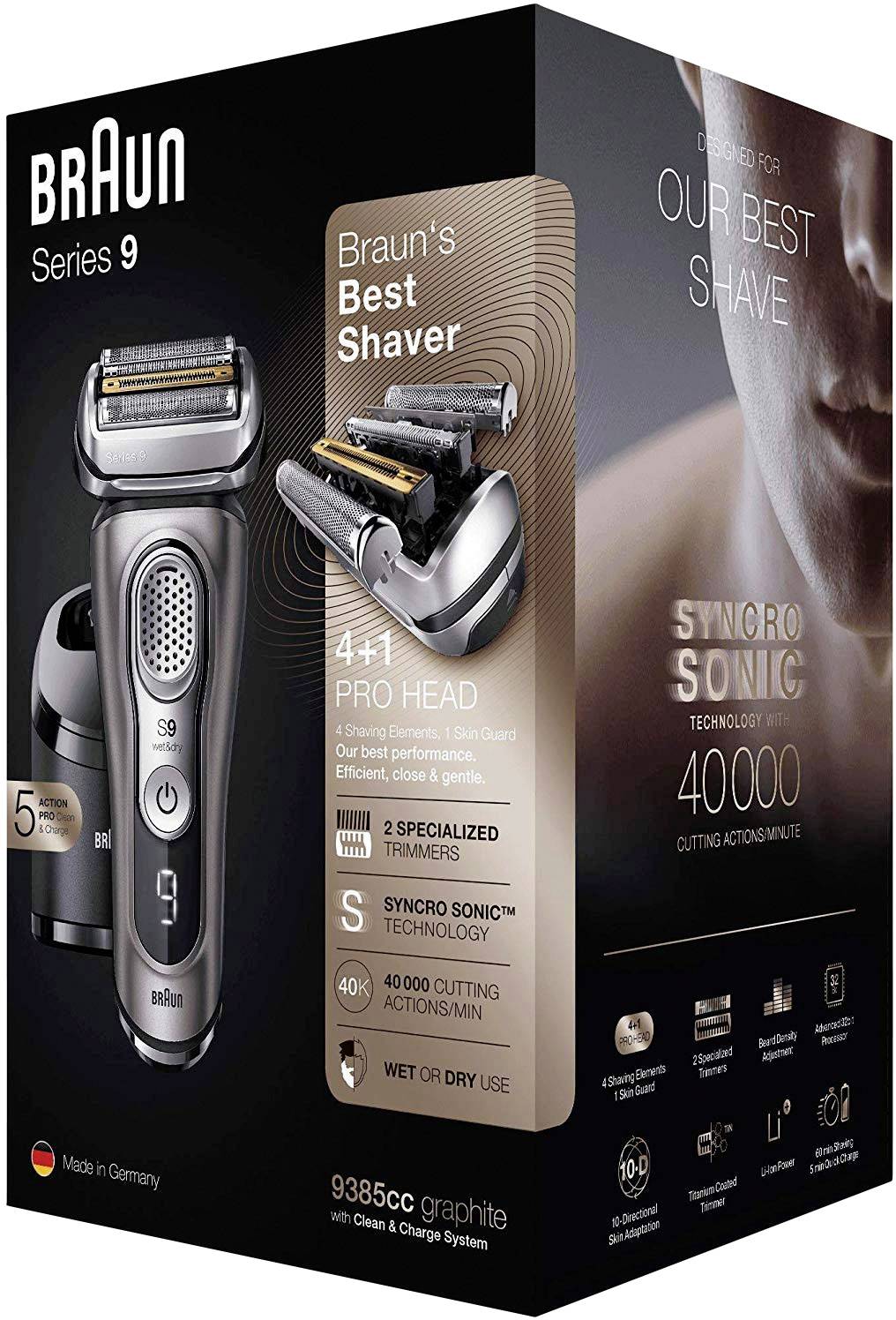 Braun Series 9385cc Folienrasierer Graphit