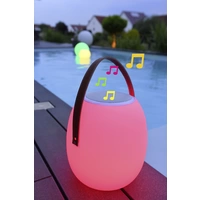 Megatron MT69083 Spika LED-Außentischleuchte mit Lautsprecher 10W RGBW Weiß Megatron MT69083 Spika LED-Außentischleuchte mit Lautsprecher 10W RGBW Weiß
