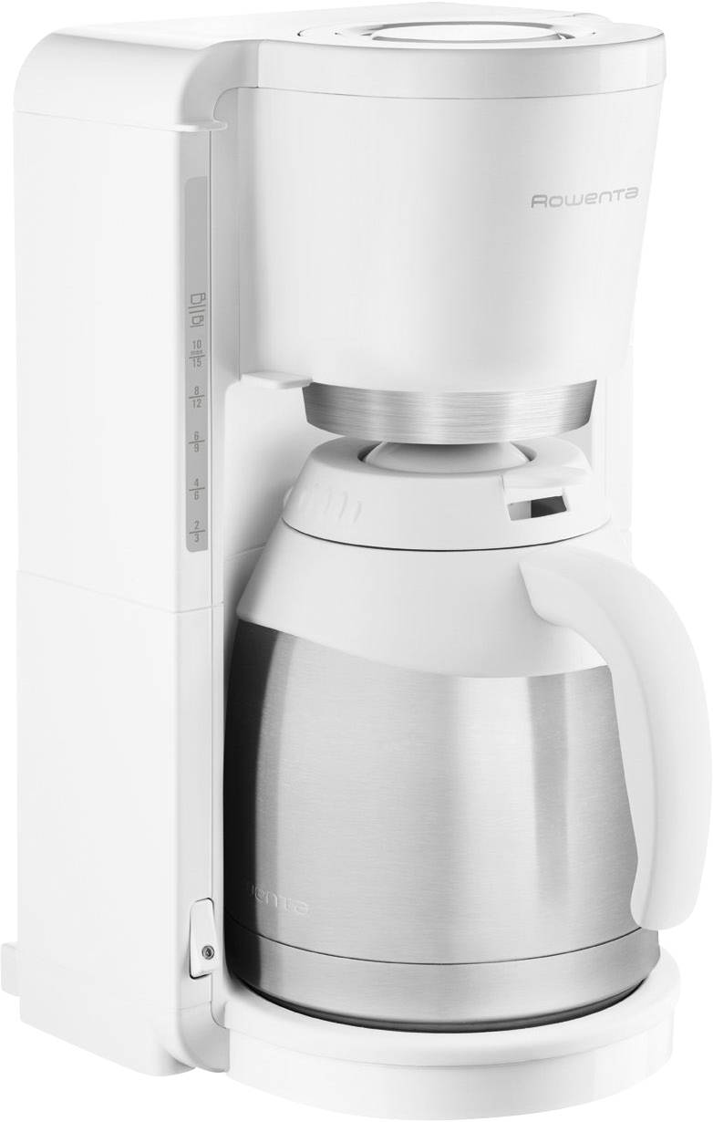 Rowenta CT3811 Kaffeemaschine Edelstahl, Weiß Fassungsvermögen Tassen=12
