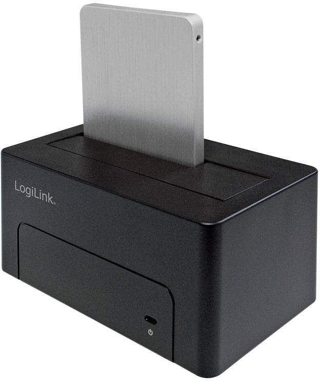 LogiLink QP0027 USB-C® (USB 3.1 Gen 2) SATA 6 Gb/s 1 Port Festplatten-Dockingstation 2.5 Zoll, 3.5