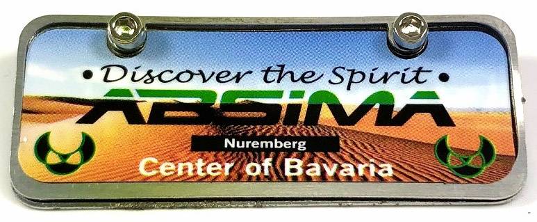 Absima Kennzeichenhalter Silber