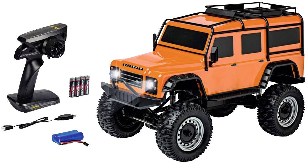 Carson Modellsport Land Rover Defender Orange 1:8 RC Modellauto Elektro ...
