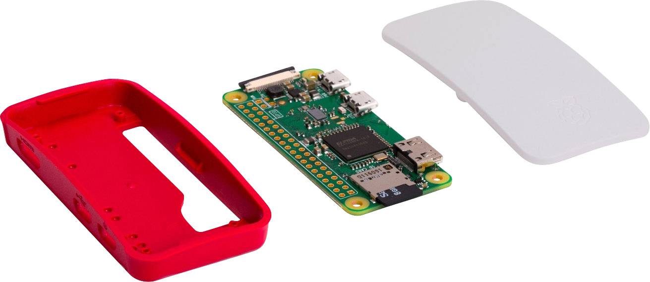 Raspberry Pi® SBC-Gehäuse Passend für (Entwicklungskits): Raspberry Pi® Rot, Weiß