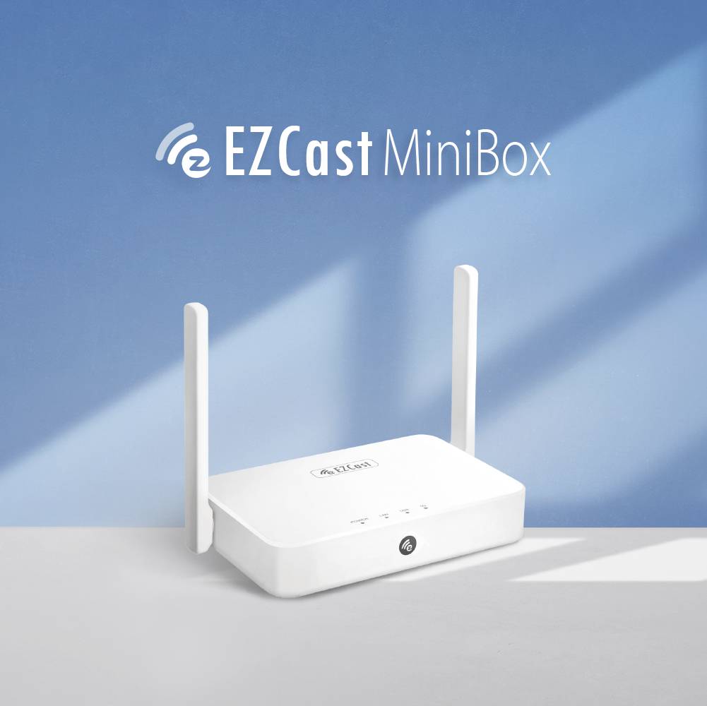 EZCast Mini Streaming Mediaplayer AirPlay, mit Alexa Sprachfernbedienung, DLNA, Miracast
