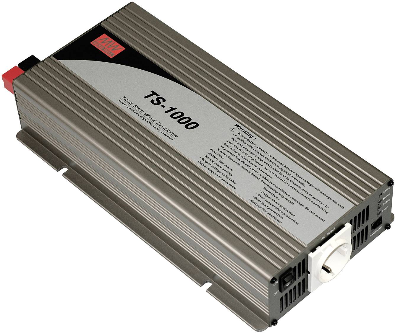 Mean Well Wechselrichter TS-1000-248B 1000 W 48 V/DC - 230 V/AC