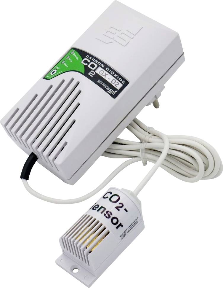 Schabus GX-D2 Kohlendioxid-Melder mit externem Sensor netzbetrieben detektiert Raumluftüberwachung