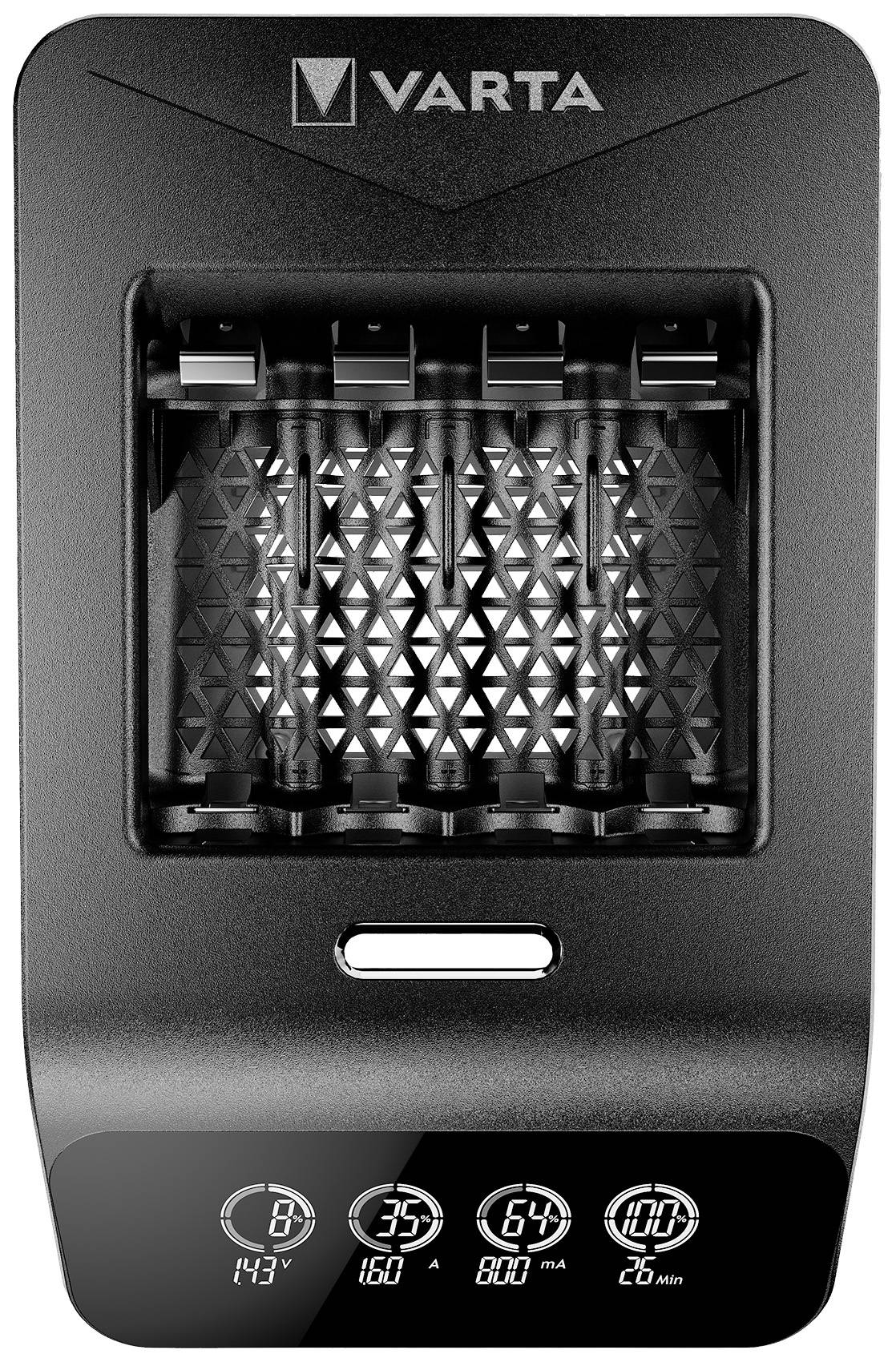 Varta LCD Ultra Fast Ch.+ 4x 56706 Rundzellen-Ladegerät NiMH Micro (AAA), Mignon (AA)