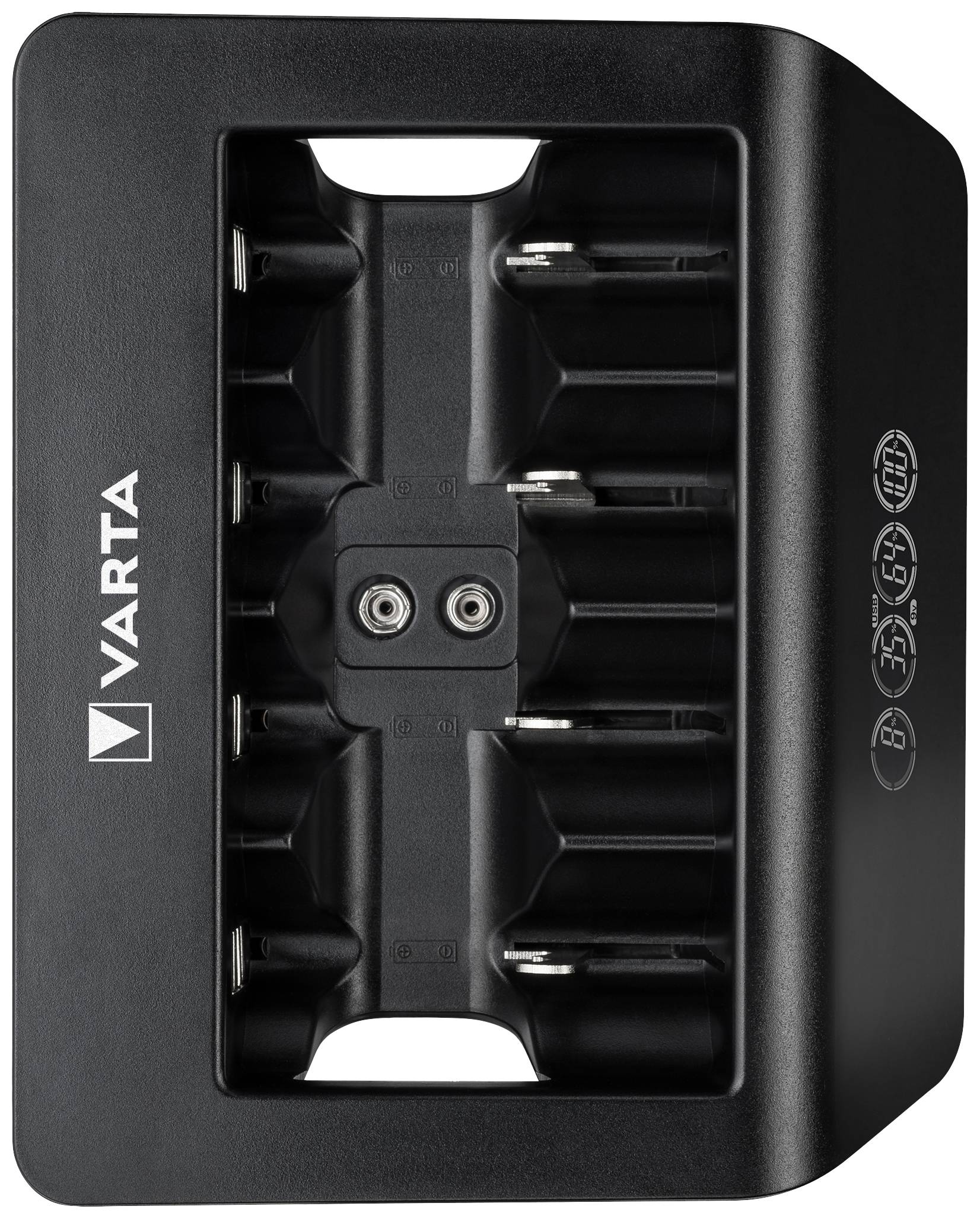Varta LCD Universal Charger+ Rundzellen-Ladegerät NiMH Micro (AAA), Mignon (AA), Baby (C), Mono (D), 9V Block