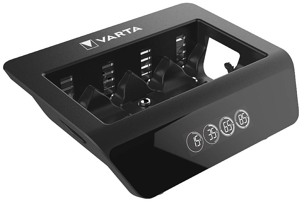 Varta LCD Universal Charger+ Rundzellen-Ladegerät NiMH Micro (AAA), Mignon (AA), Baby (C), Mono (D), 9V Block