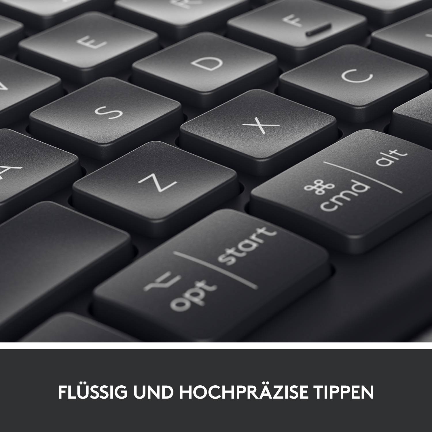 Logitech ERGO K860 Kabellos Tastatur Deutsch, QWERTZ Schwarz Geteilte Tastatur, Ergonomisch, Handballenauflage, Schmutzabweisend