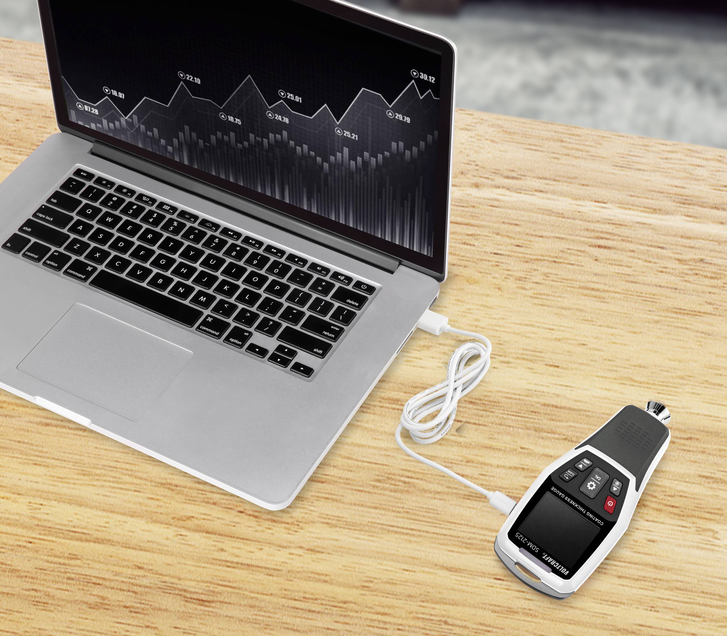 VOLTCRAFT SDM-2125 Schichtdicken-Messgerät 0 - 1250µm