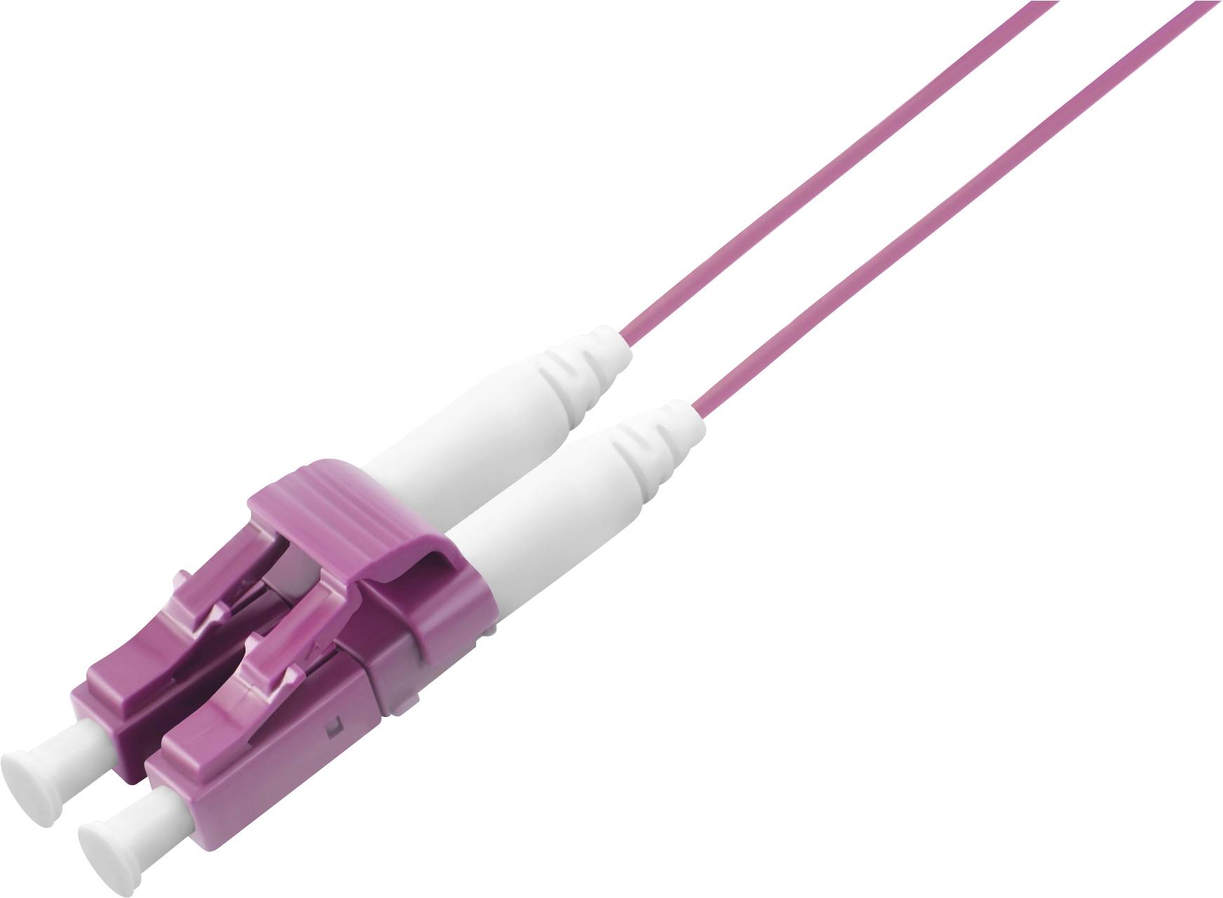 Digitus DK-HD2533-01-4 Glasfaser LWL, Netzwerk Anschlusskabel 1.00 m Violett [1x LC-Stecker - 1x LC-Stecker] 50/125 µ Multimode OM4
