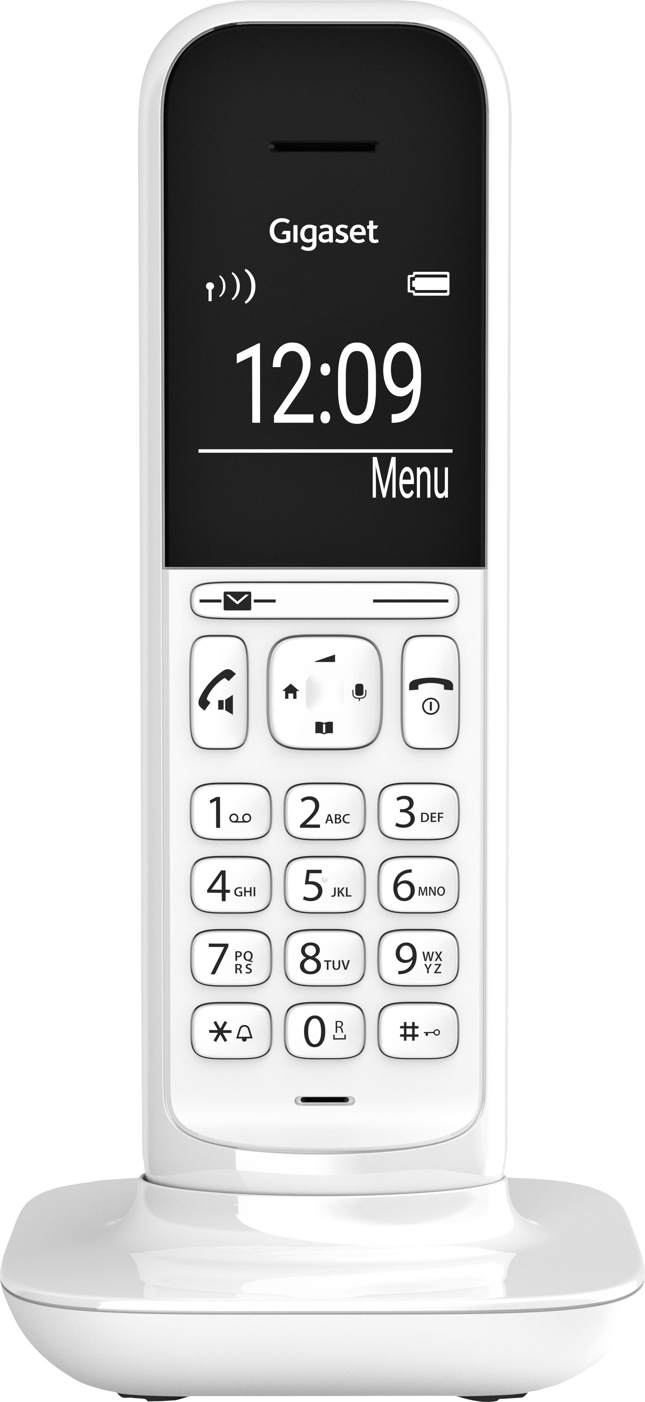 Gigaset CL390HX DECT/GAP Zusätzliches Mobilteil Babyphone, Freisprechen, für Hörgeräte kompatibel Weiß