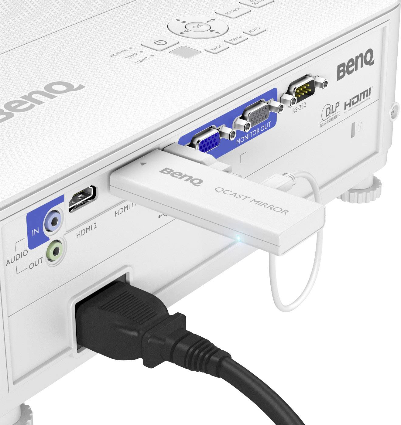 BenQ Beamer TH585 DLP Helligkeit: 3500lm 1920 x 1080 Full HD 10000 : 1 Weiß