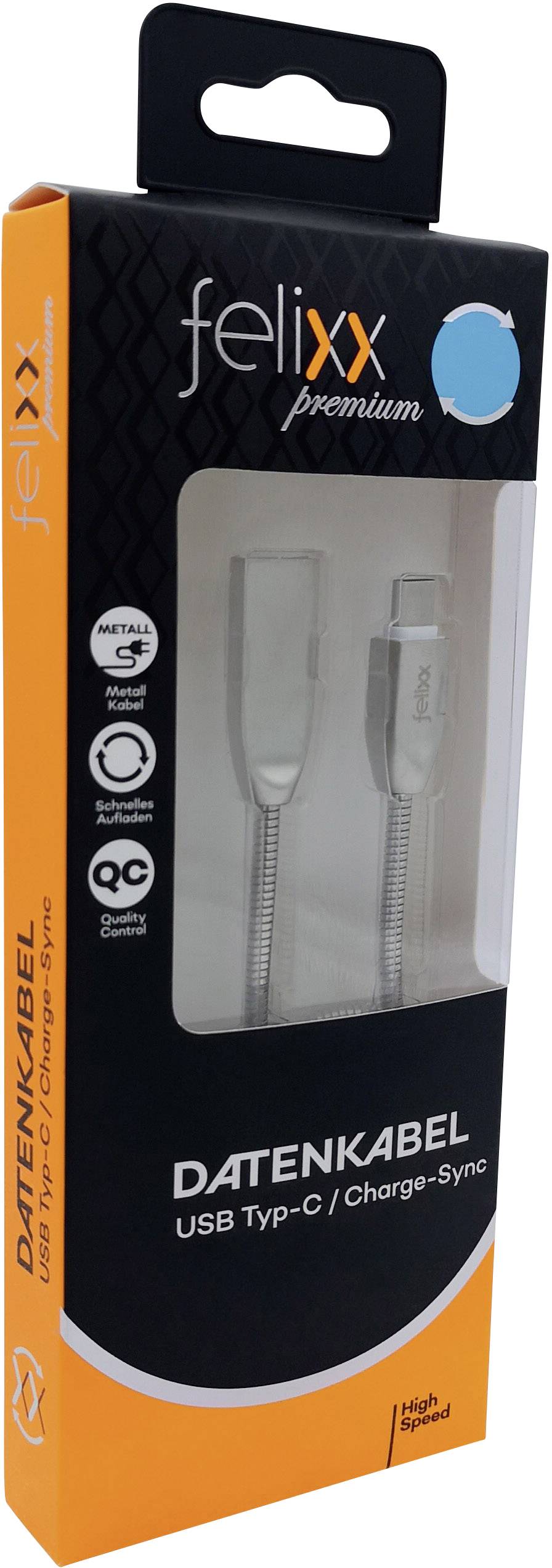 Felixx Premium Handy Kabel [1x USB - 1x USB-C® Stecker] 1.00 m