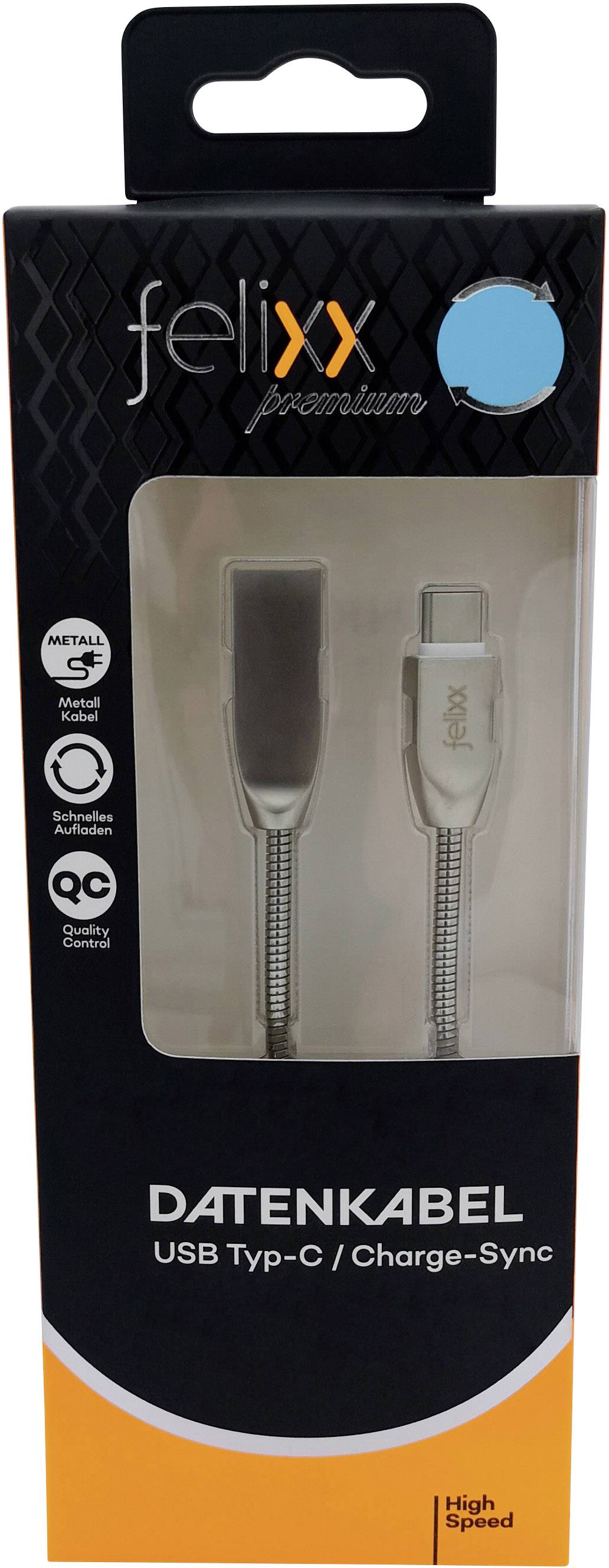 Felixx Premium Handy Kabel [1x USB - 1x USB-C® Stecker] 1.00 m