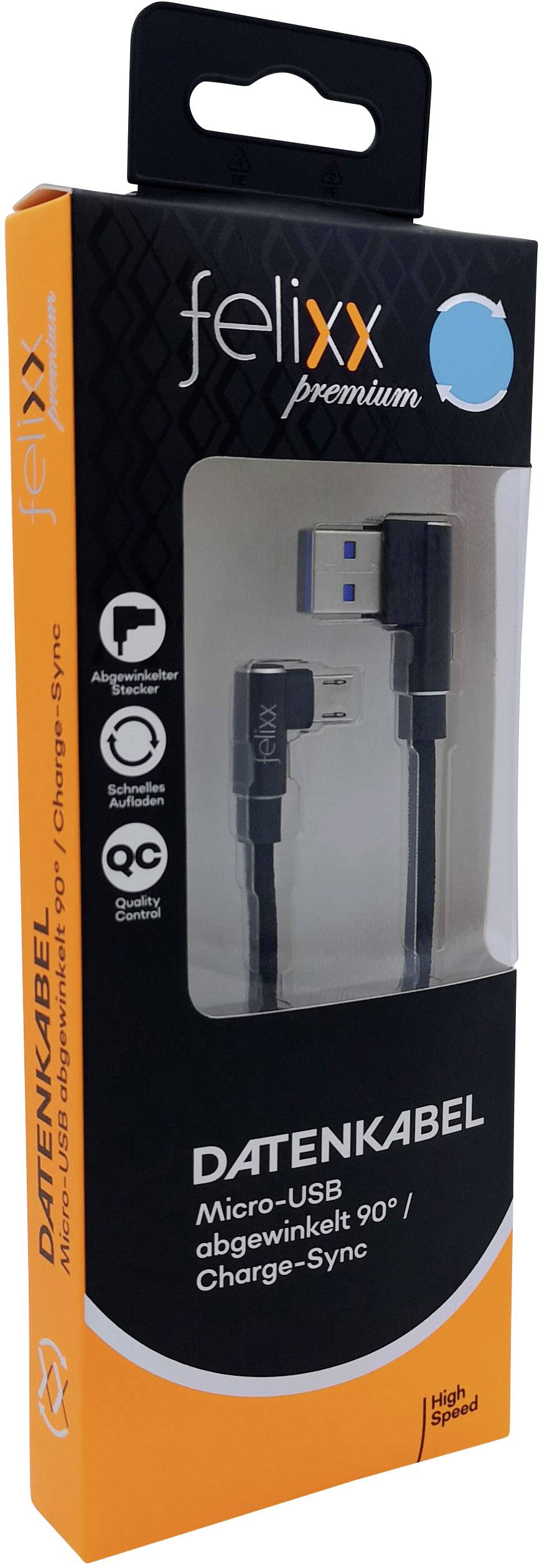 Felixx Premium Handy Kabel [1x Micro-USB-Stecker - 1x USB-Stecker] 1.00 m