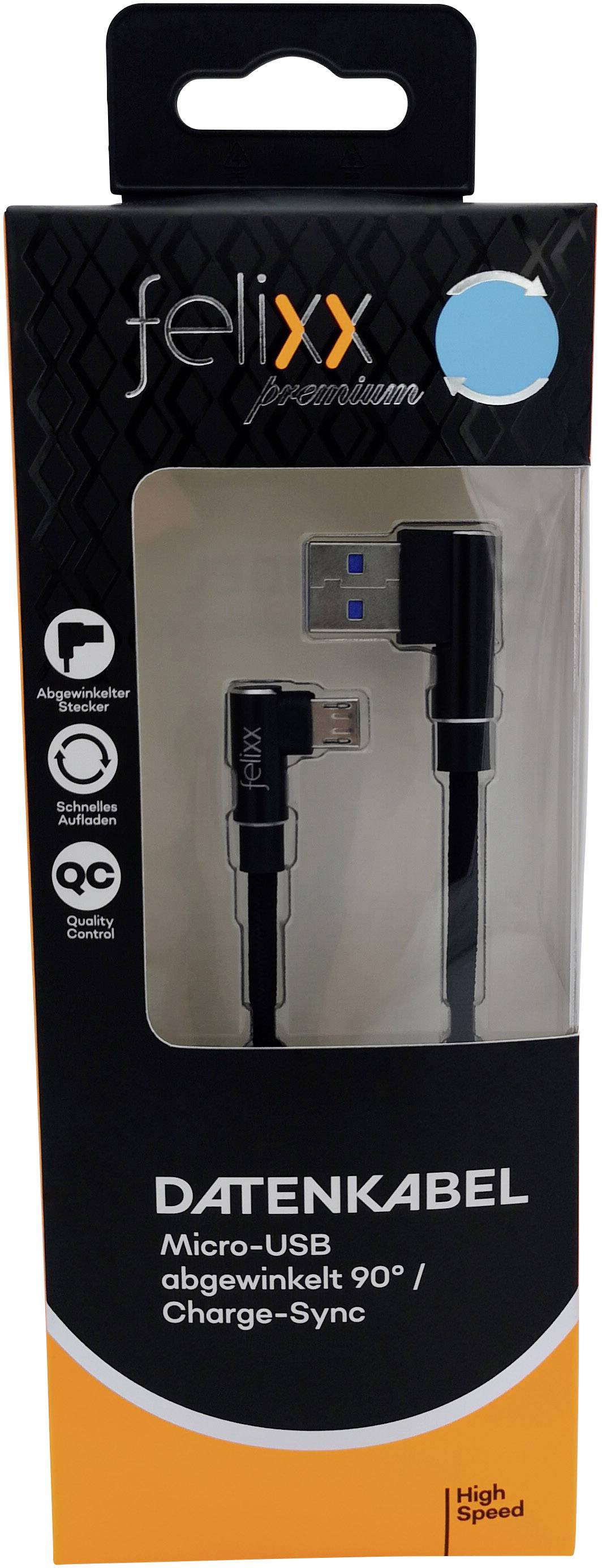 Felixx Premium Handy Kabel [1x Micro-USB-Stecker - 1x USB-Stecker] 1.00 m