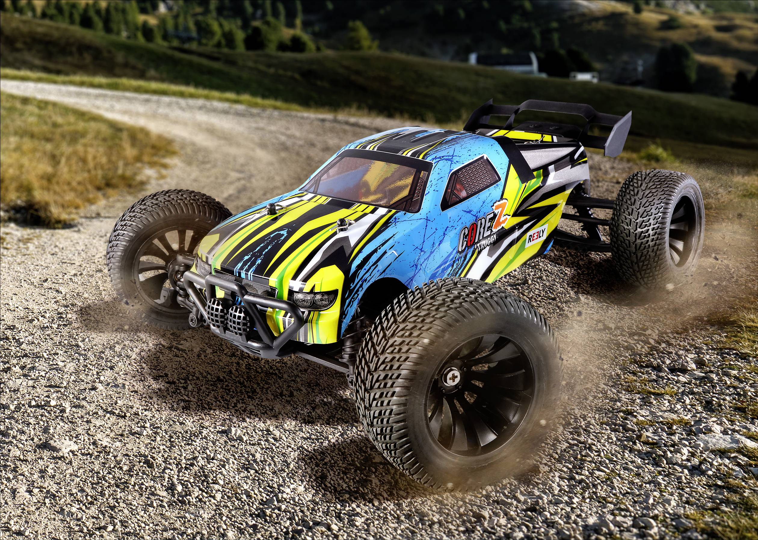 Reely CORE Z Brushed 1:10 XS RC Einsteiger Modellauto Elektro Truggy Allradantrieb (4WD) RtR 2,4GHz inkl. Akku und Ladekabel