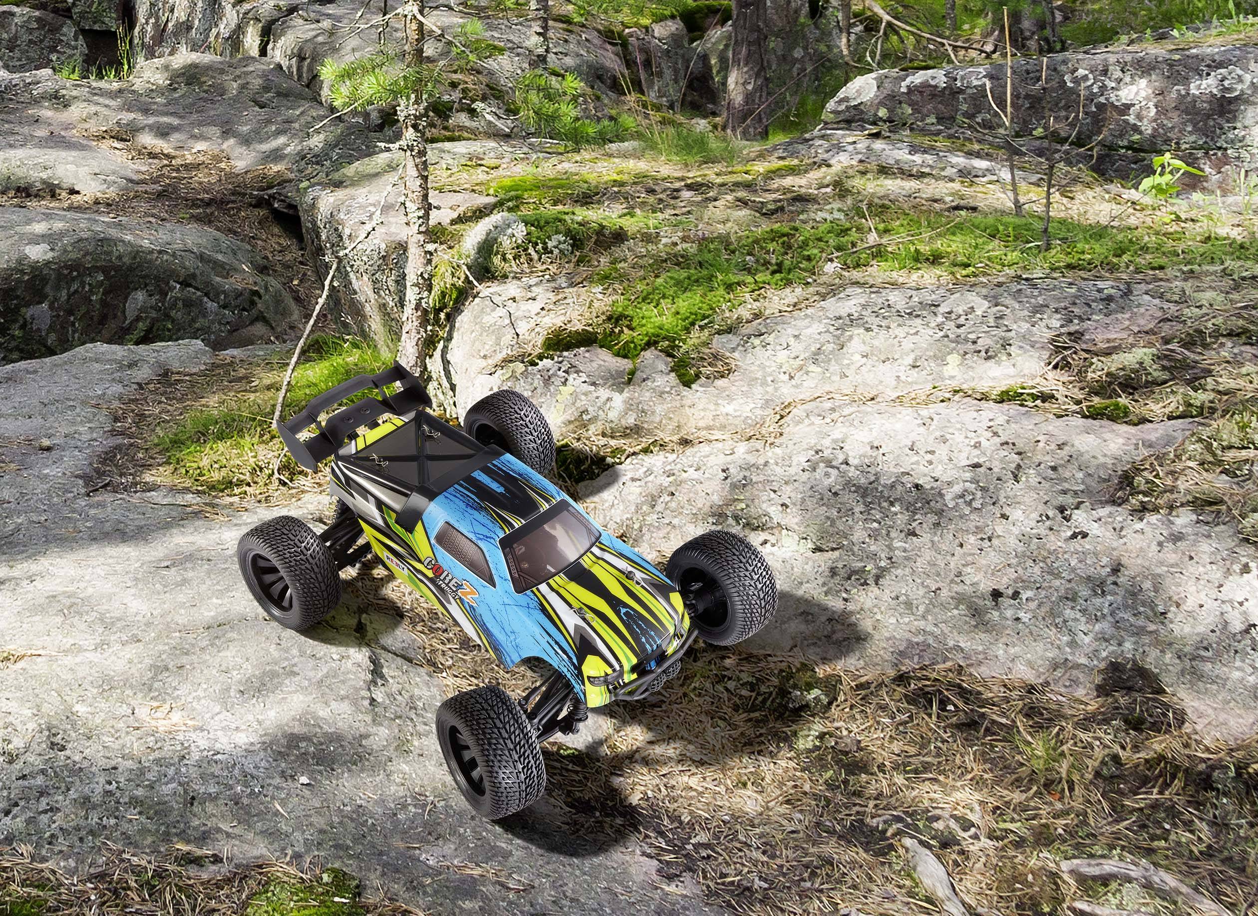 Reely CORE Z Brushed 1:10 XS RC Einsteiger Modellauto Elektro Truggy Allradantrieb (4WD) RtR 2,4GHz inkl. Akku und Ladekabel