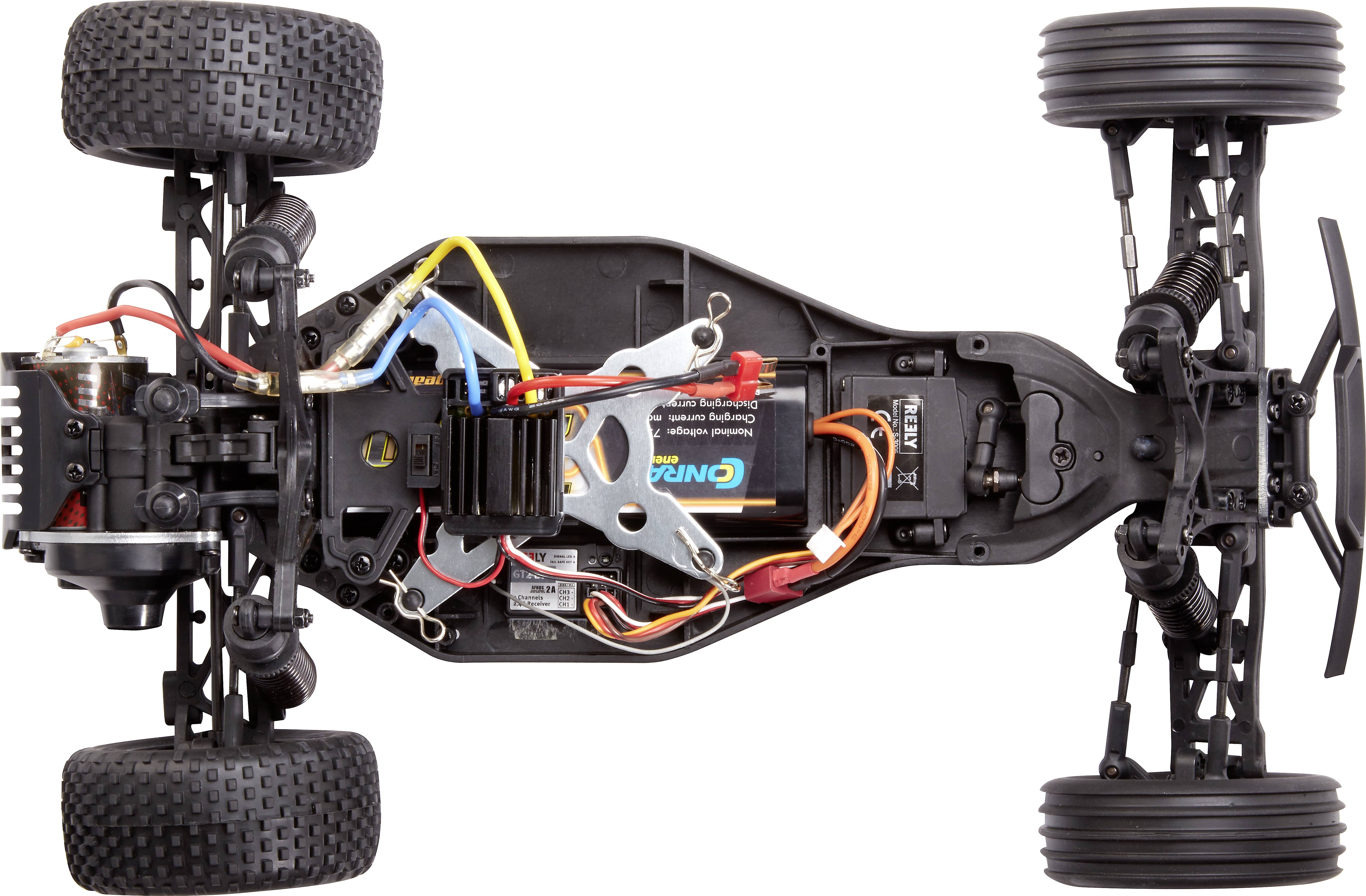 Reely Brushed 1:10 RC Modellauto Elektro Buggy Buzz 100% RtR 2,4GHz inkl. Akku und Ladekabel