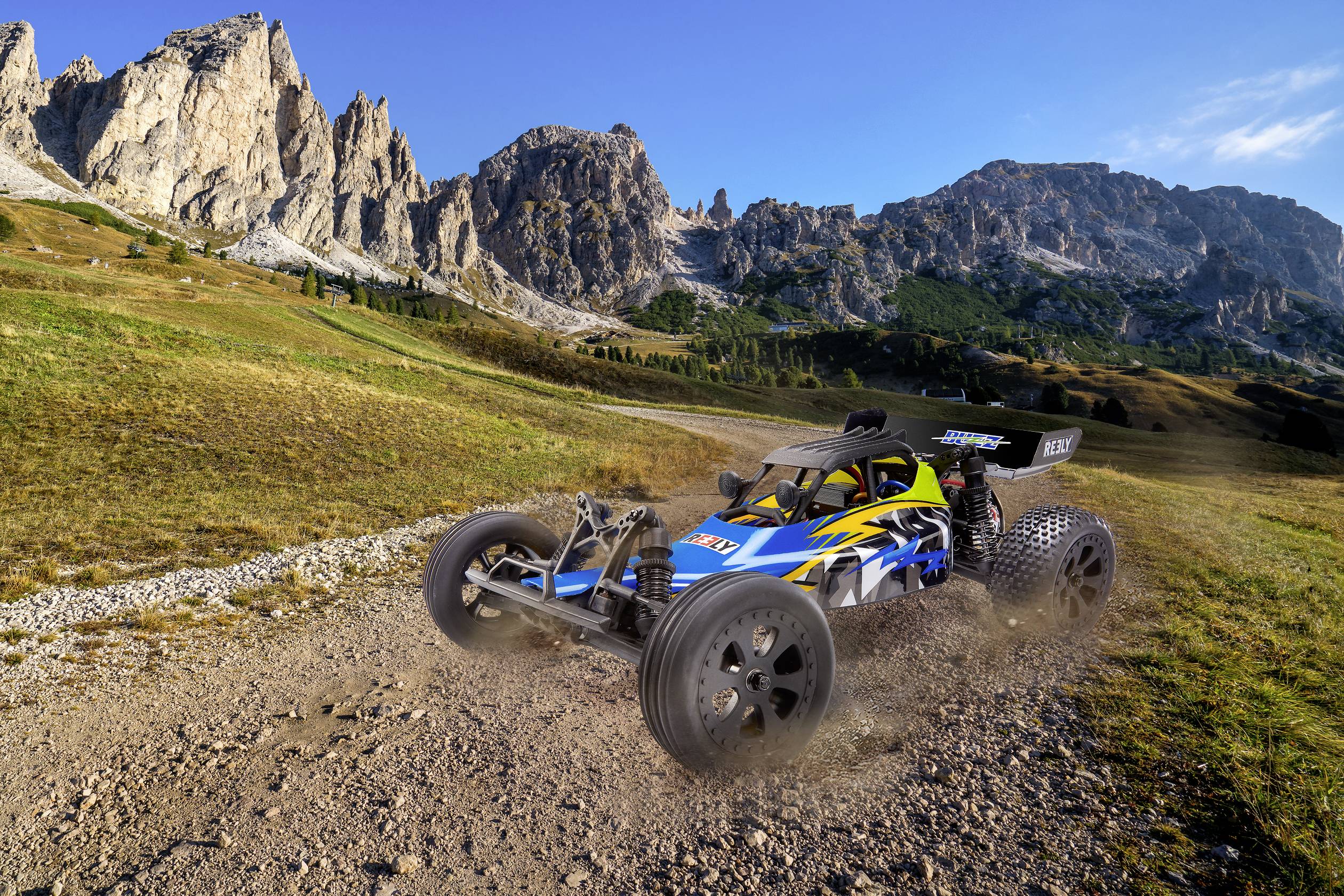 Reely Brushed 1:10 RC Modellauto Elektro Buggy Heckantrieb (2WD) 100% RtR 2,4 GHz inkl. Akku und Ladekabel