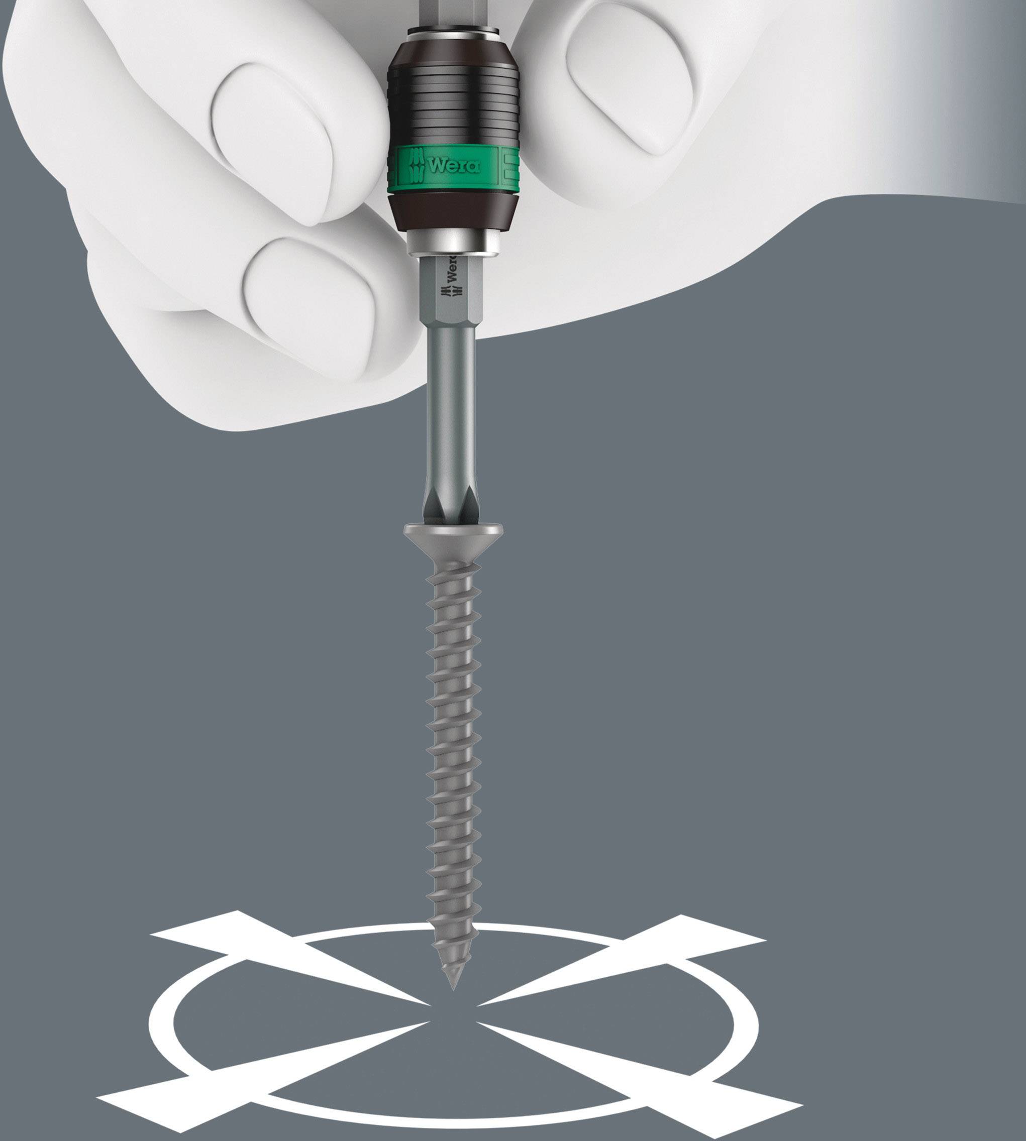 Wera Kompakt 400 05057470001 Bit-Set 15teilig 1/4" (6.3 mm) Haltefunktion, Schnellwechselfutter