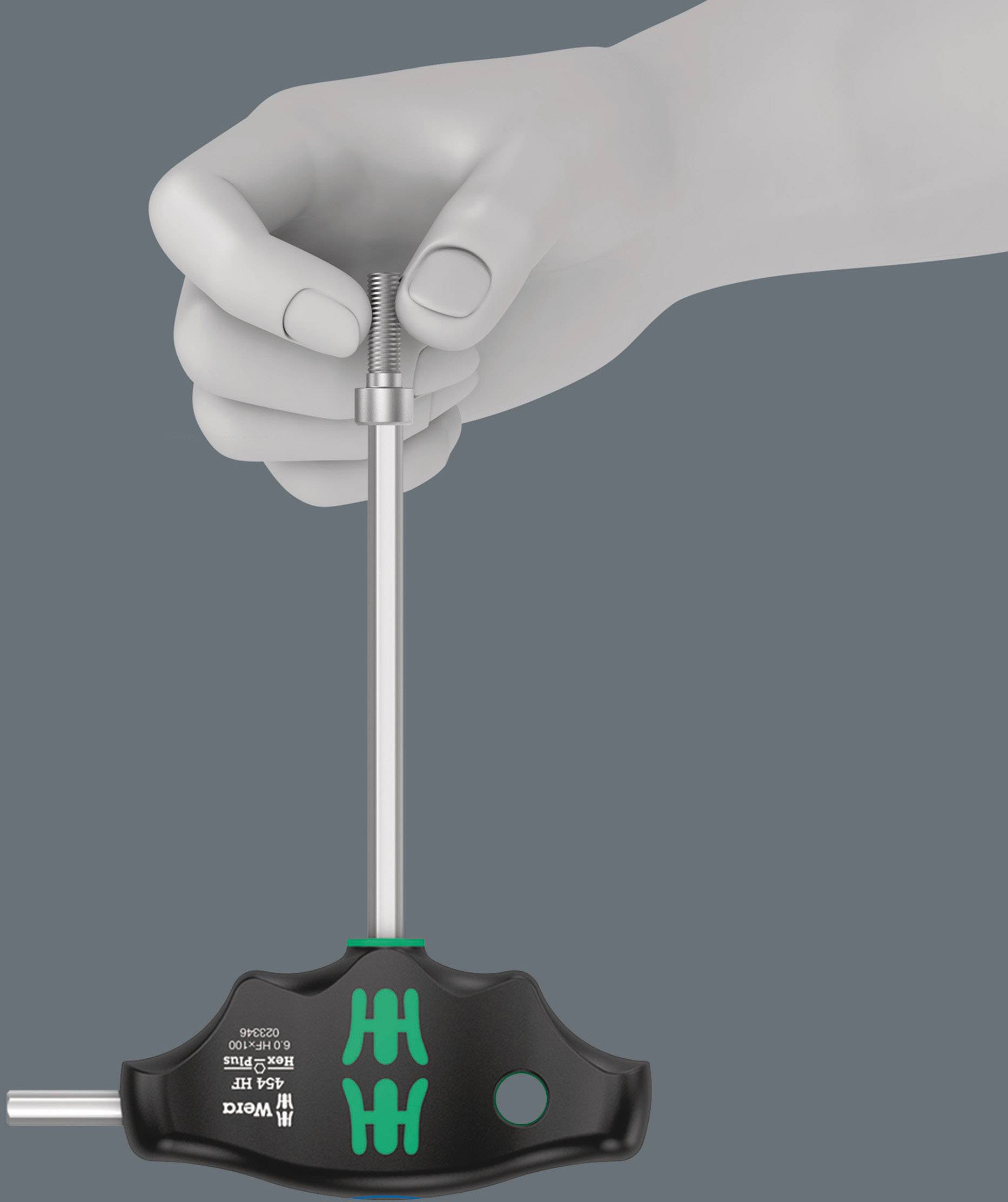 Wera 454 HF Innen-Sechskantschraubendreher Schlüsselweite (metrisch): 3mm Klingenlänge: 100mm