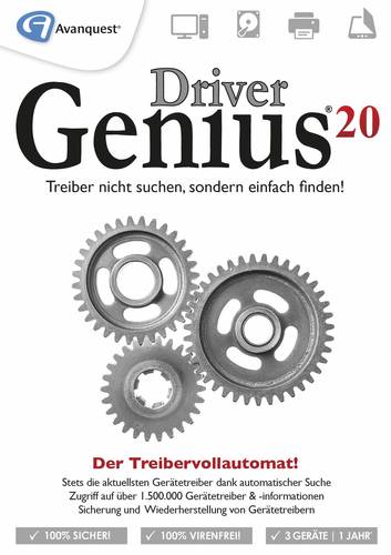 Avanquest Driver Genius 20 Jahreslizenz, 3 Lizenzen Windows Systemoptimierung  - Onlineshop Voelkner
