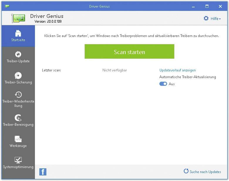 Avanquest Driver Genius 20 Jahreslizenz, 3 Lizenzen Windows Systemoptimierung