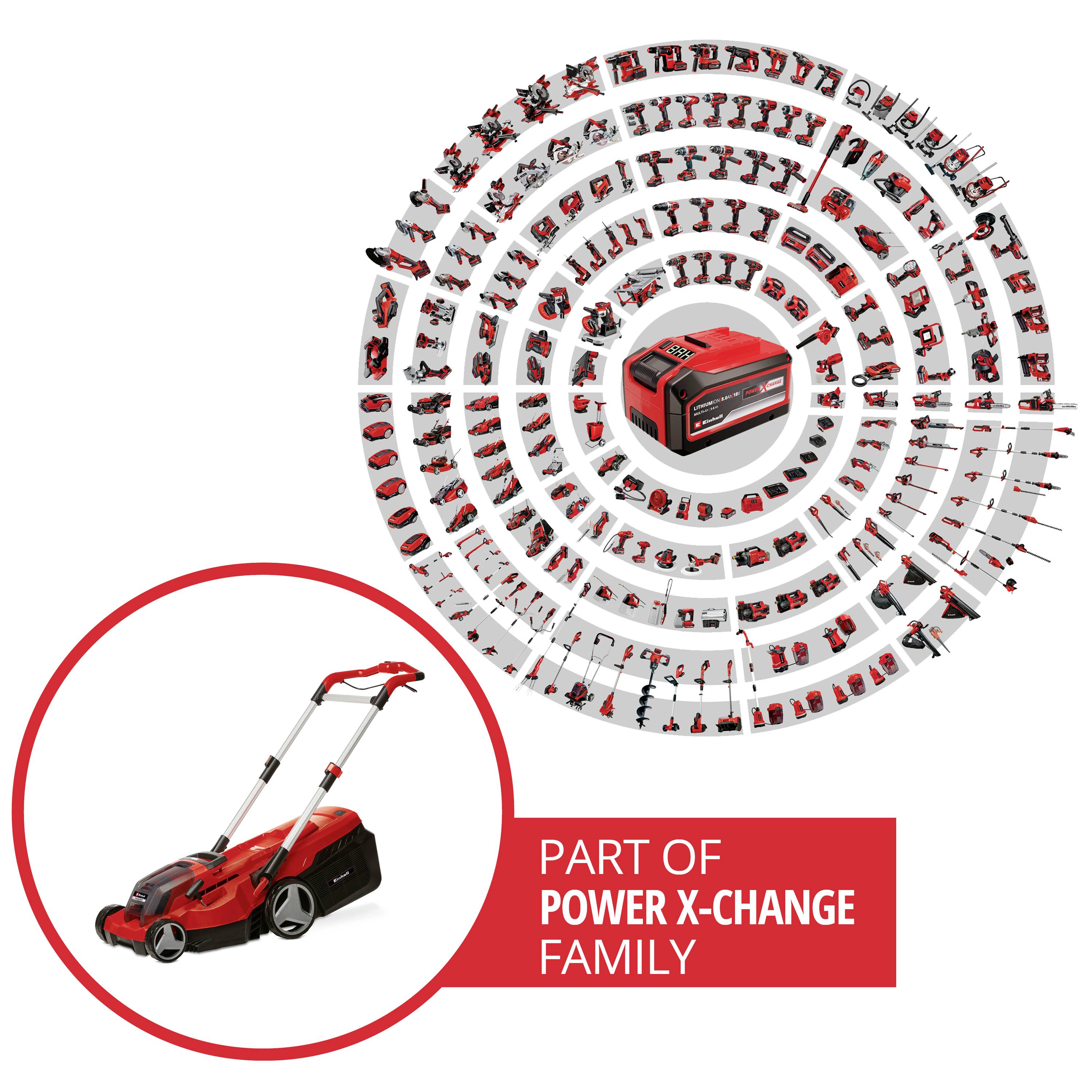 Einhell Professional Power X-Change RASARRO 36/38 (2x4 Ah) Akku Akku-Rasenmäher inkl. 2. Twincharger Ladegerät, inkl. 2. Akku 2