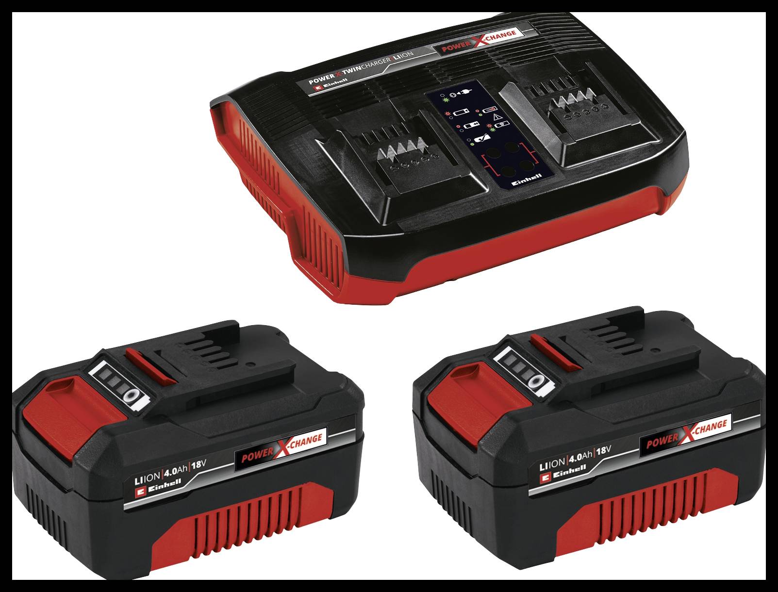 Einhell Professional RASARRO 36/38 (2x4 Ah) Akku Akku-Rasenmäher inkl. Akku, Mulchfunktion 2 x 18V Schnittbreite (max.) 38cm