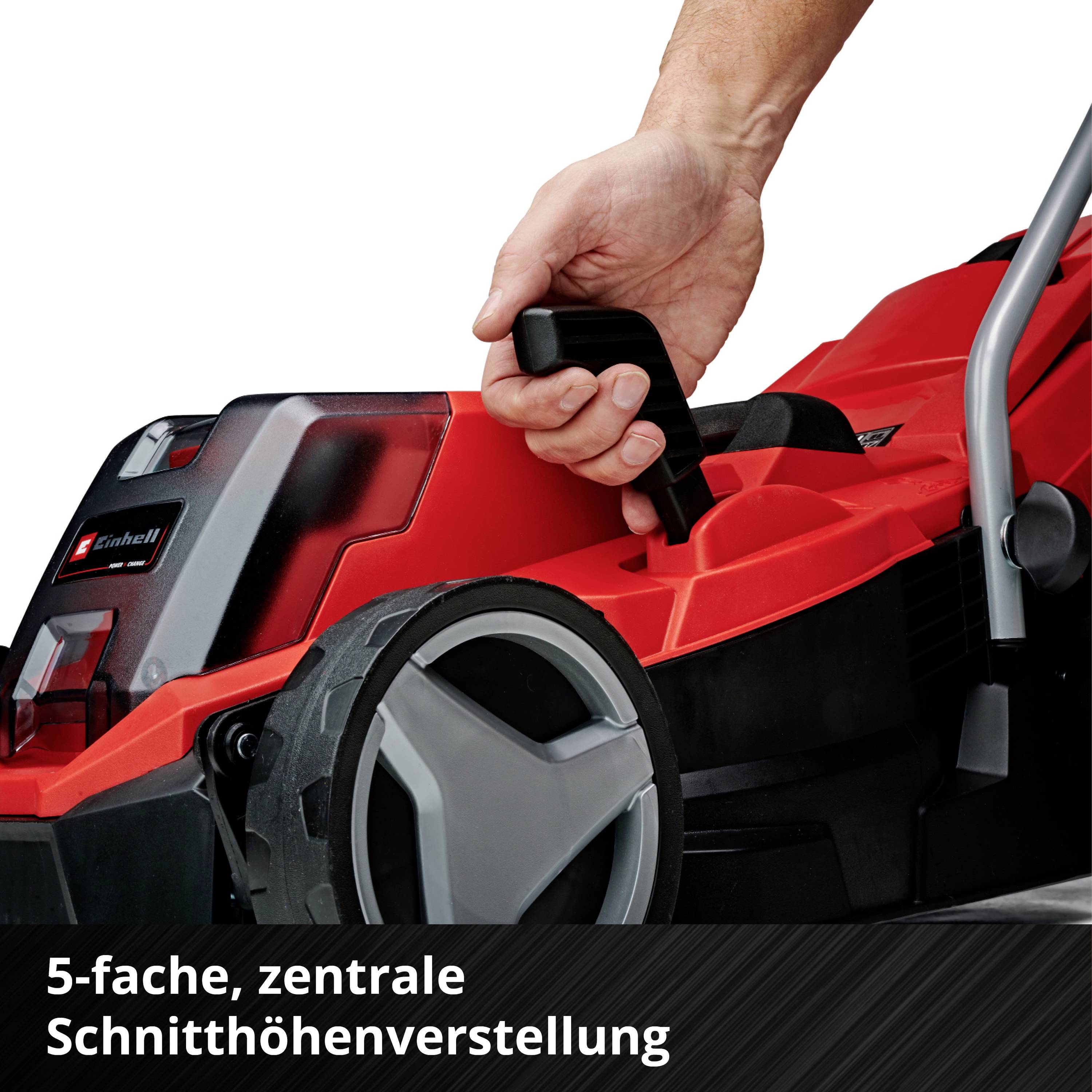 Einhell Power X-Change GE-CM 18/33 Li (1x4,0Ah) Akku Akku-Rasenmäher inkl. Akku 18V Schnittbreite (max.) 33cm Geeignet für 200m²