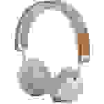 HER HF8 On Ear Headset Bluetooth®, kabelgebunden Beige, Silber Lautstärkeregelung