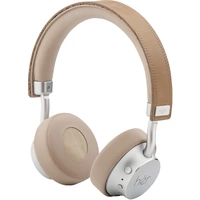 HER HF8 On Ear Headset Bluetooth®, kabelgebunden Beige, Silber Lautstärkeregelung HER HF8 On Ear Headset Bluetooth®, kabelgebunden Beige, Silber Lautstärkeregelung