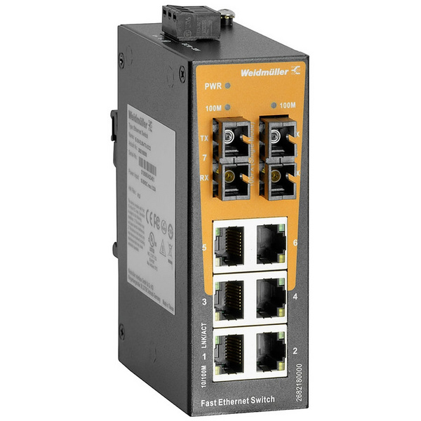 Weidmüller IE SW EL08 6TX 2SCS Industrial Ethernet Switch 8 Port 100mbit S Weidmüller IE SW EL08 6TX 2SCS Industrial Ethernet Switch 8 Port 100mbit S