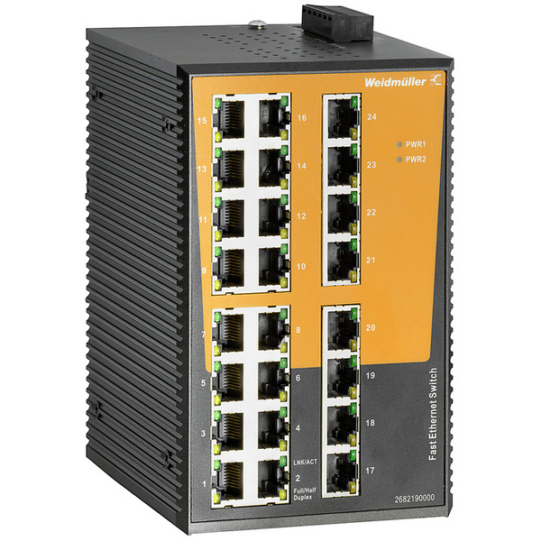 Weidmüller IE-SW-EL24-24TX Industrial Ethernet Switch 24 Port 100MBit/s