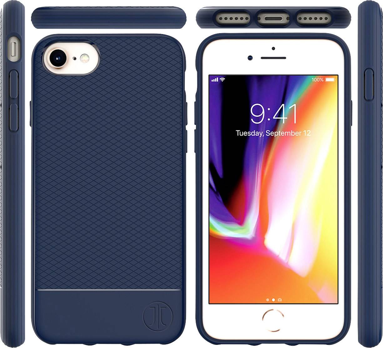 JT Berlin Pankow Soft Backcover Apple iPhone 7, iPhone 8, iPhone SE (2. Generation), iPhone SE (3. Generation) Blau