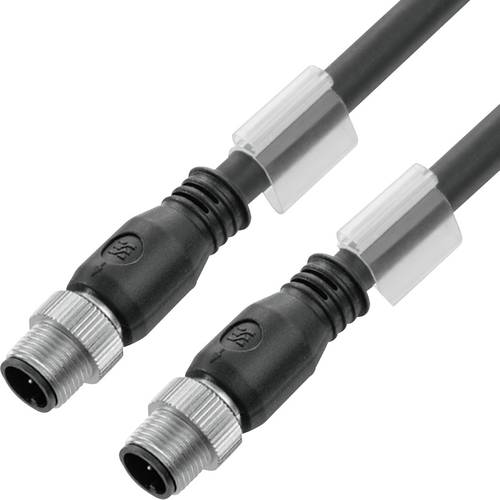 Weidmüller 1217040010 Sensor-/Aktor-Datensteckverbinder, konfektioniert M12 Stecker, gerade 0.10 m