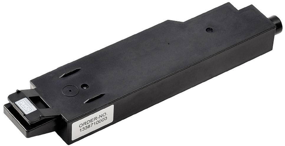 'Schwarze, rechteckige Tonerkartusche mit der Aufschrift 'PUSH' und Bestellnummer 1338710000.'