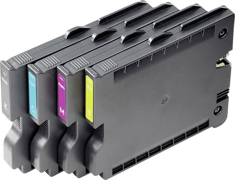 Weidmüller Druckerpatrone PrintJet Advanced Ink Set Original Kombi-Pack Schwarz, Cyan, Magenta, Gelb 1338720000