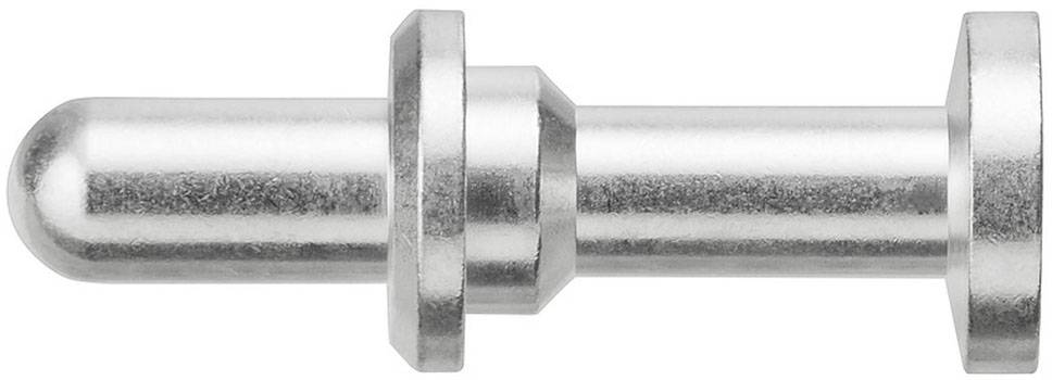 Metallstift mit zwei zylindrischen Abschnitten und einem gewölbten Ende, verwendet für mechanische Anwendungen.