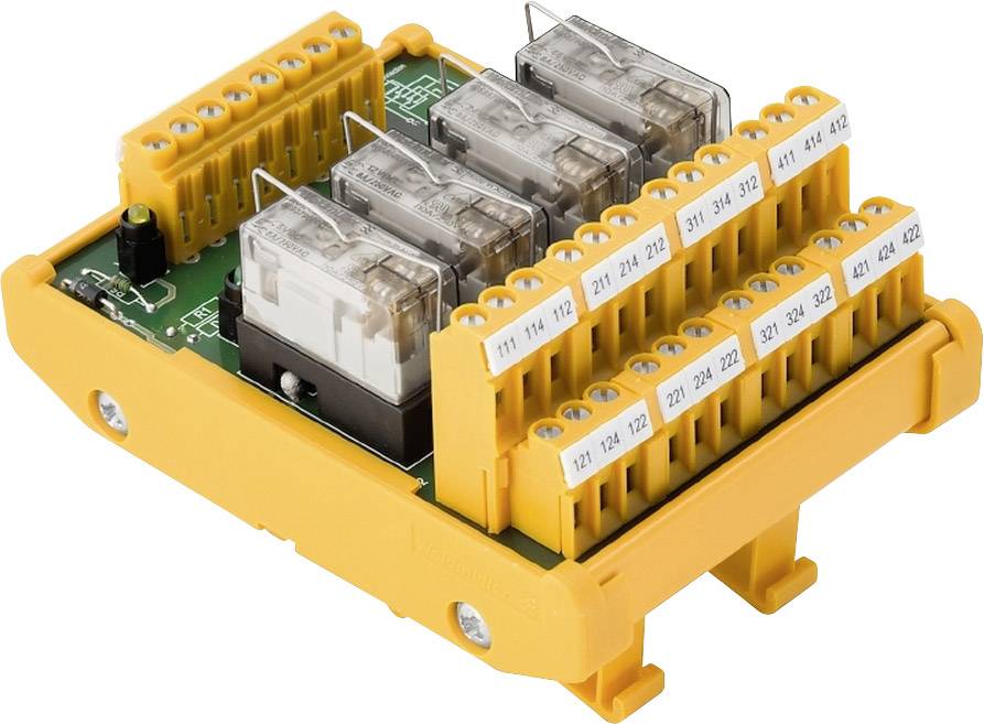 Weidmüller Relaisplatine mit Anzeige, LED 1 St. RSM-4 24V+ 2CO S 24 V/DC