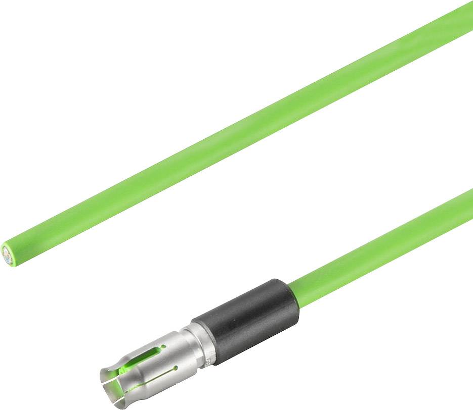 Grüner Fiberglasstab mit silberfarbenem Ende. Verwendet für Messungen oder technische Anwendungen.