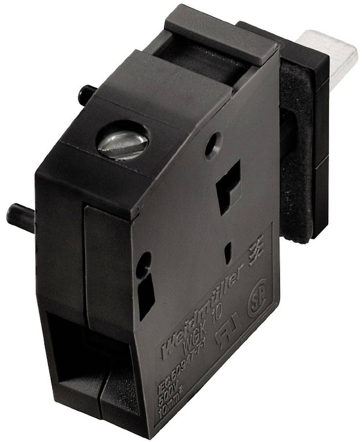 Ein schwarzer elektrischer Schalter, der für industrielle Anwendungen genutzt wird, mit einer stabilen Kunststoffhülle.