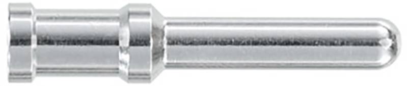 Metallischer Bolzen in zylindrischer Form, silbrig glänzend, möglicherweise Teil eines technischen Geräts oder Mechanismus.